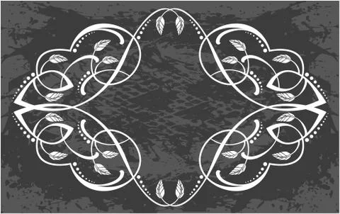 Decorative frame with pattern Stock Illustration