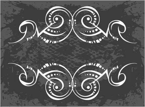 Decorative frame with pattern Stock Illustration