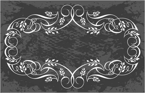 Decorative frame with pattern Stock Illustration