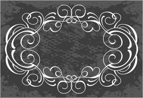 Decorative frame with pattern Stock Illustration