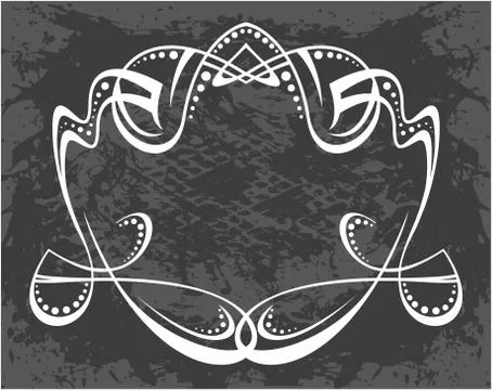 Decorative frame with pattern Stock Illustration