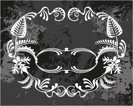 Decorative frame with pattern Stock Illustration
