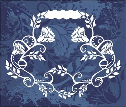 Decorative frame with pattern Stock Illustration