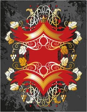 Decorative frame with pattern Illustrazione stock