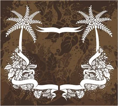 Decorative frame with pattern Stock Illustration