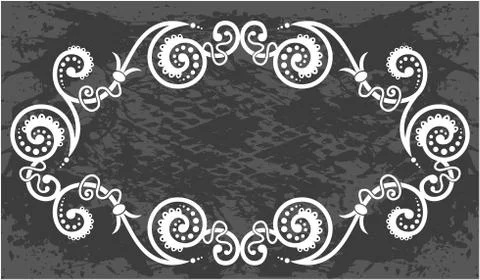 Decorative frame with pattern Stock Illustration