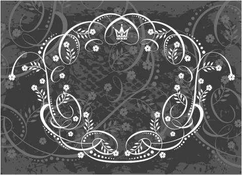 Decorative frame with pattern Stock Illustration