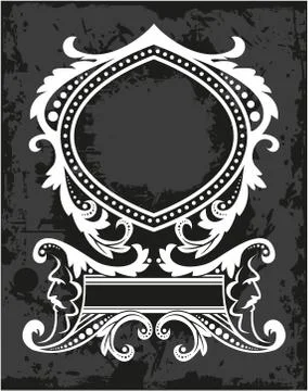 Decorative frame with pattern Stock Illustration
