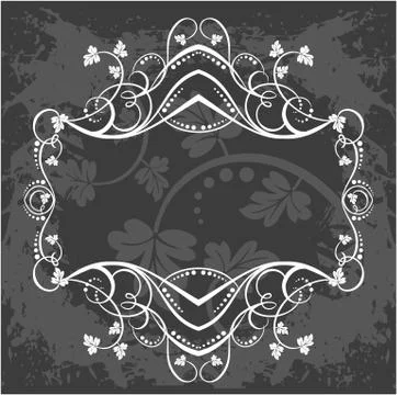 Decorative frame with pattern Stock Illustration