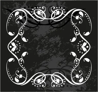 Decorative frame with pattern Stock Illustration