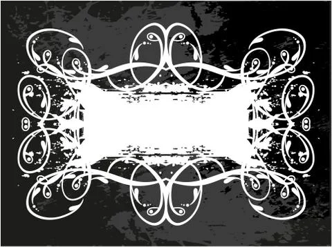 Decorative frame with pattern Stock Illustration