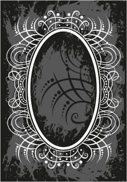 Decorative frame with pattern Stock Illustration