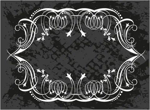 Decorative frame with pattern Stock Illustration