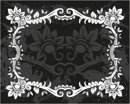 Decorative frame with pattern Stock Illustration