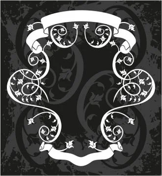 Decorative frame with pattern Stock Illustration