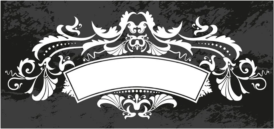 Decorative frame with pattern Stock Illustration