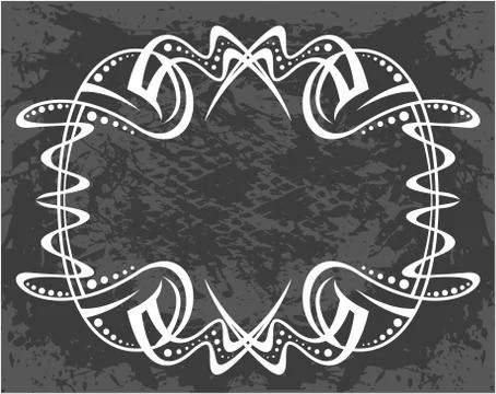 Decorative frame with pattern Stock Illustration