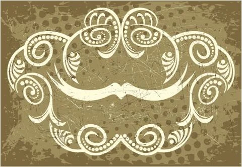 Decorative frame with pattern Stock Illustration