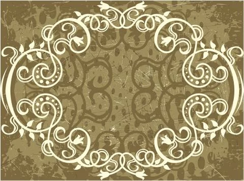 Decorative frame with pattern Stock Illustration