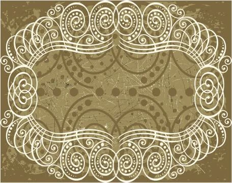 Decorative frame with pattern Stock Illustration