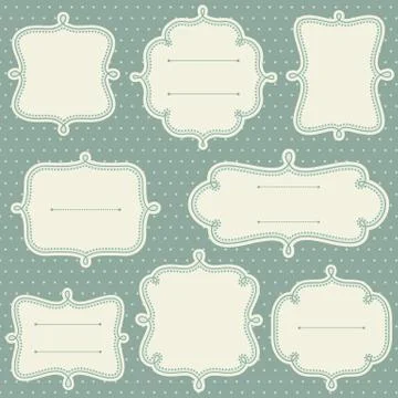 Decorative Frame Set Stock Illustration