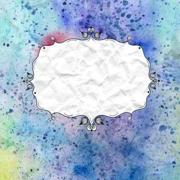 Decorative frame for text Stock Illustration