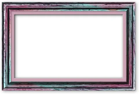Decorative frame with transparent background creating shadow effect Stock Illustration