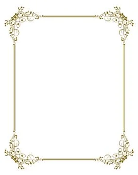 Decorative frame - vector illustration Stock Illustration