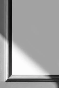 Decorative frame on the wall with shadow. Stock Photos