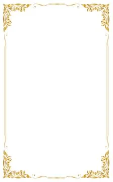 Decorative frames and borders, Thai style, Vector illustration. Illustrazione stock