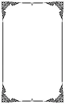 Decorative frames and borders, Thai style, Vector illustration 스톡 일러스트