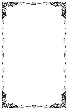 Decorative frames and borders, Vector illustration. Stock Illustration