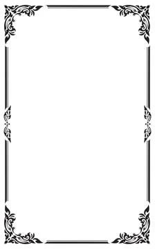 Decorative frames and borders, Vector illustration. 스톡 일러스트