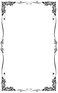 Decorative frames and borders, Vector illustration. Stock Illustration