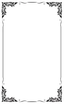 Decorative frames and borders, Vector illustration. Stock Illustration