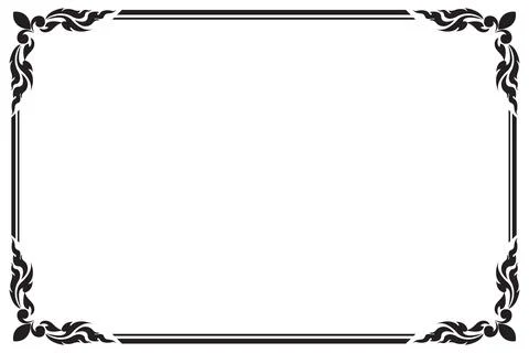 Decorative frames and borders, Vector illustration Stock Illustration