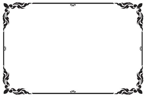 Decorative frames and borders, Vector illustration Stock Illustration