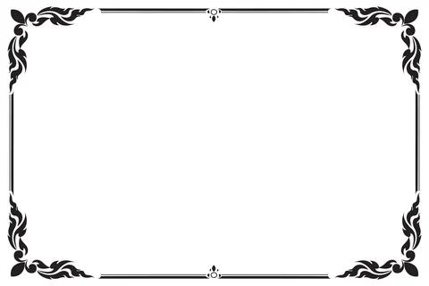 Decorative frames and borders, Vector illustration Stock Illustration