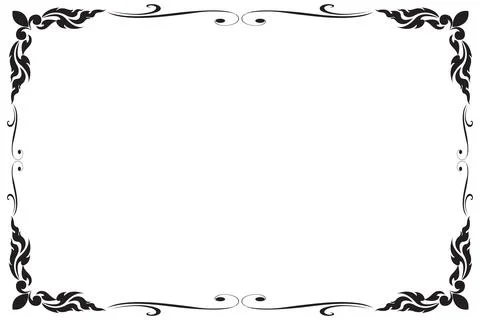 Decorative frames and borders, Vector illustration イラスト素材