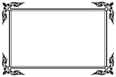 Decorative frames and borders, Vector illustration Stock Illustration