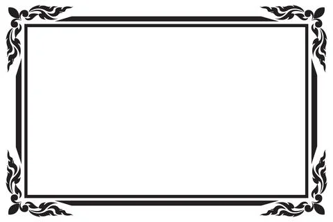 Decorative frames and borders, Vector illustration Illustrazione stock