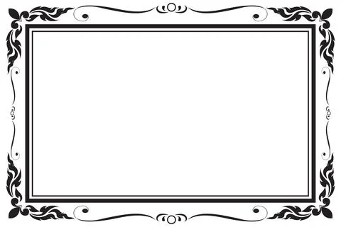 Decorative frames and borders, Vector illustration 스톡 일러스트