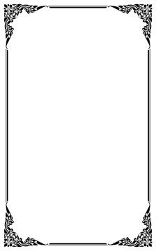 Decorative frames and borders, Vector illustration Stock Illustration