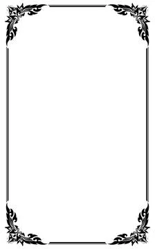 Decorative frames and borders, Vector illustration Stock Illustration