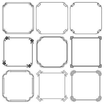 Decorative frames Stock Illustration