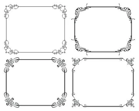 Decorative frames Stock Illustration
