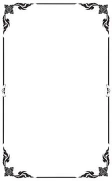 Decorative frames, Line, Thai, pattern, background, Vector, illustration 스톡 일러스트
