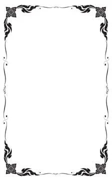 Decorative frames, Line, Thai, pattern, background, Vector, illustration 스톡 일러스트