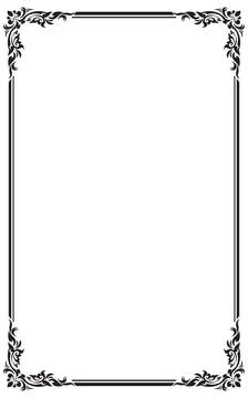 Decorative frames, Line, Thai, pattern, background, Vector, illustration Illustrazione stock