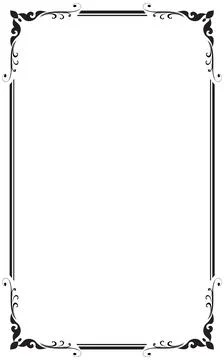 Decorative frames pattern background Vector illustration. Illustrazione stock